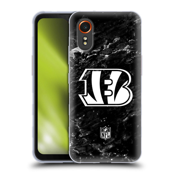 NFL Cincinnati Bengals Artwork Marble Soft Gel Case for Samsung Galaxy Xcover7 5G