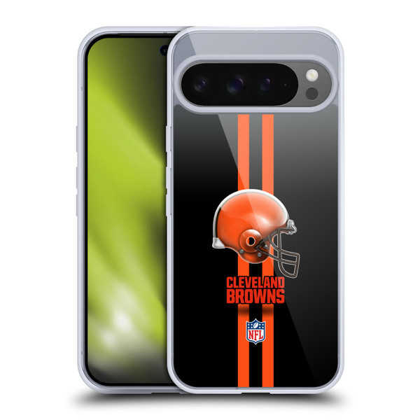 NFL Cleveland Browns Logo Helmet Soft Gel Case for Google Pixel 9 Pro XL