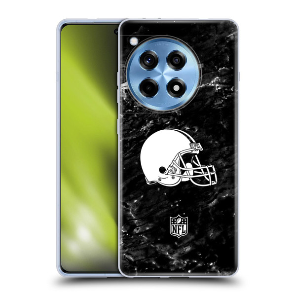 NFL Cleveland Browns Artwork Marble Soft Gel Case for OPPO OnePlus Ace 3 5G