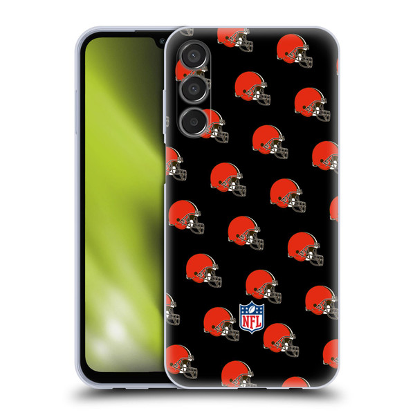 NFL Cleveland Browns Artwork Patterns Soft Gel Case for Samsung Galaxy M15/F15 5G