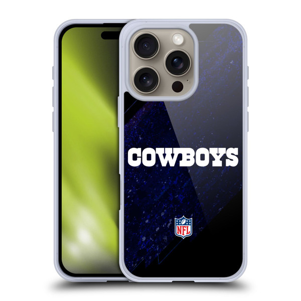 NFL Dallas Cowboys Logo Blur Soft Gel Case for Apple iPhone 16 Pro