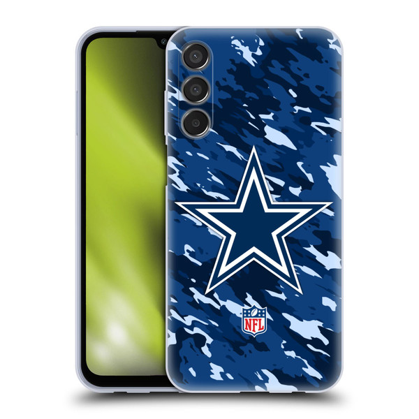 NFL Dallas Cowboys Logo Camou Soft Gel Case for Samsung Galaxy M15/F15 5G