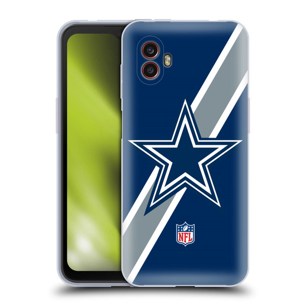 NFL Dallas Cowboys Logo Stripes Soft Gel Case for Samsung Galaxy Xcover6 Pro/Pro2
