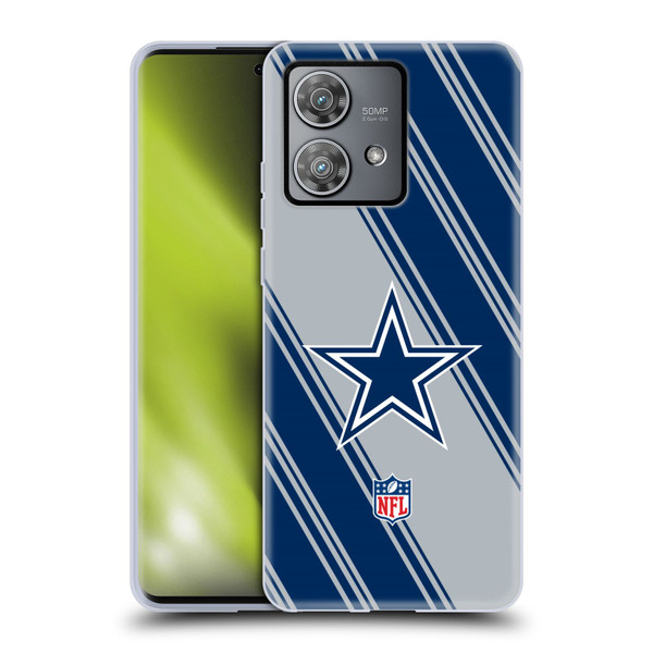 NFL Dallas Cowboys Artwork Stripes Soft Gel Case for Motorola Edge 40 Neo 5G