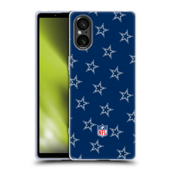 NFL Dallas Cowboys Artwork Patterns Soft Gel Case for Sony Xperia 5 V 5G
