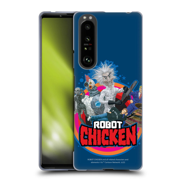 Robot Chicken Graphics Characters Soft Gel Case for Sony Xperia 1 III