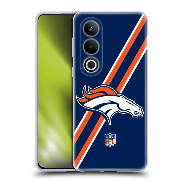 NFL Denver Broncos Logo Stripes Soft Gel Case for OPPO OnePlus Ace 3V 5G