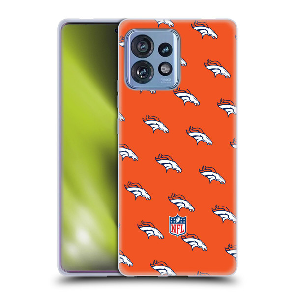 NFL Denver Broncos Artwork Patterns Soft Gel Case for Motorola Moto Edge 40 Pro