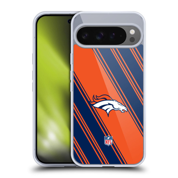 NFL Denver Broncos Artwork Stripes Soft Gel Case for Google Pixel 9 Pro XL