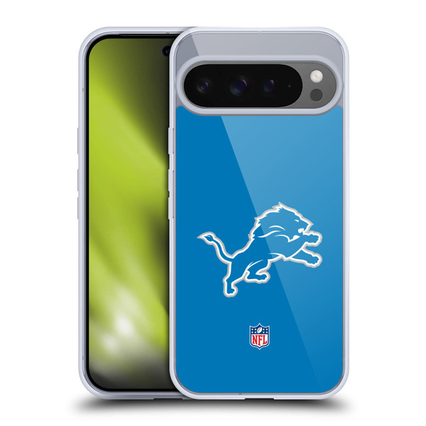 NFL Detroit Lions Logo Plain Soft Gel Case for Google Pixel 9 Pro XL
