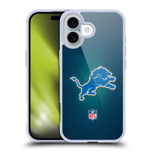 NFL Detroit Lions Artwork LED Soft Gel Case for Apple iPhone 16