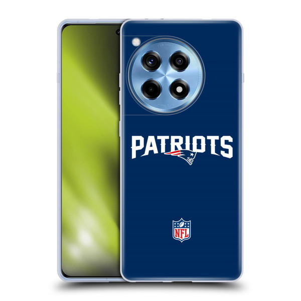 NFL New England Patriots Logo Plain Soft Gel Case for OPPO OnePlus Ace 3 5G