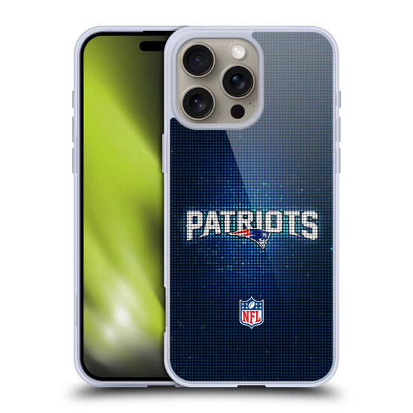 NFL New England Patriots Artwork LED Soft Gel Case for Apple iPhone 16 Pro Max