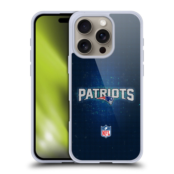 NFL New England Patriots Artwork LED Soft Gel Case for Apple iPhone 16 Pro