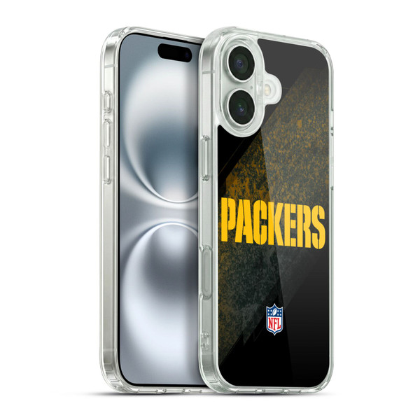 NFL Green Bay Packers Logo Blur Soft Gel Case for Apple iPhone 16 Plus & MagSafe