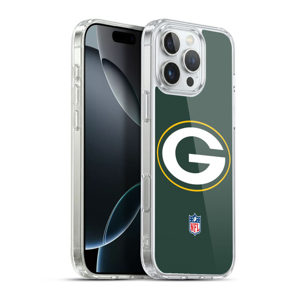 NFL Green Bay Packers Logo Plain Soft Gel Case for Apple iPhone 16 Pro Max & MagSafe