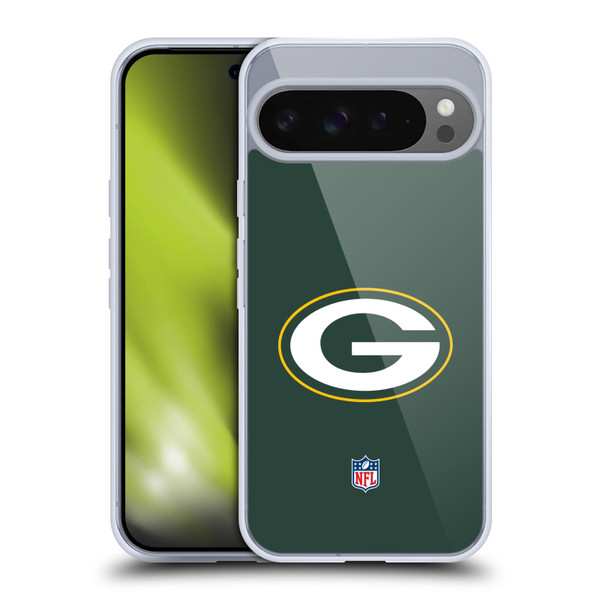 NFL Green Bay Packers Logo Plain Soft Gel Case for Google Pixel 9 Pro XL