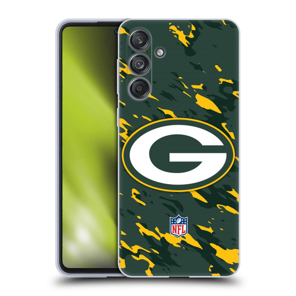 NFL Green Bay Packers Logo Camou Soft Gel Case for Samsung Galaxy M55 5G