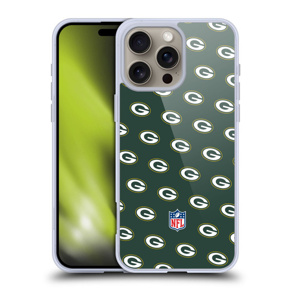 NFL Green Bay Packers Artwork Patterns Soft Gel Case for Apple iPhone 16 Pro Max