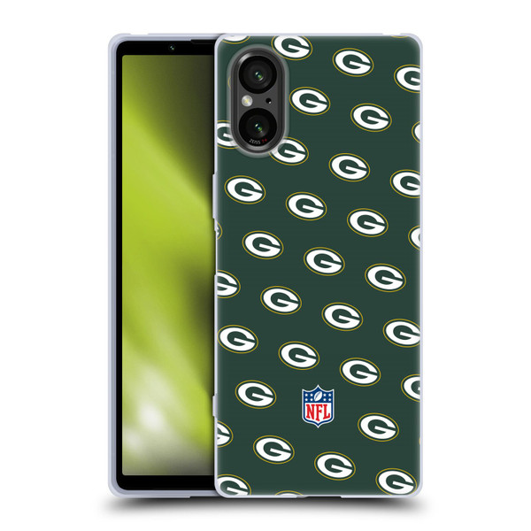 NFL Green Bay Packers Artwork Patterns Soft Gel Case for Sony Xperia 5 V 5G