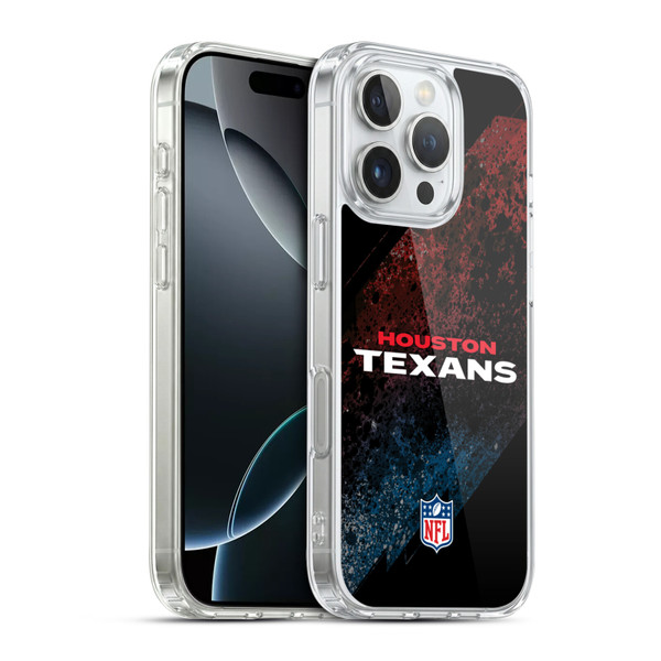 NFL Houston Texans Logo Blur Soft Gel Case for Apple iPhone 16 Pro & MagSafe