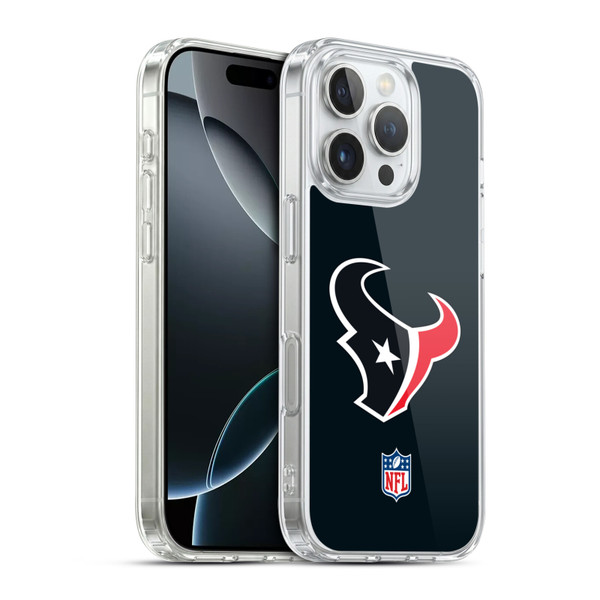 NFL Houston Texans Logo Plain Soft Gel Case for Apple iPhone 16 Pro & MagSafe
