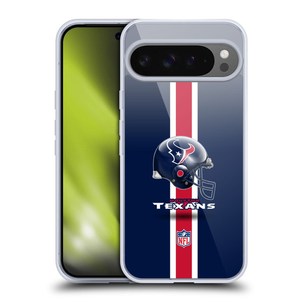 NFL Houston Texans Logo Helmet Soft Gel Case for Google Pixel 9 Pro XL