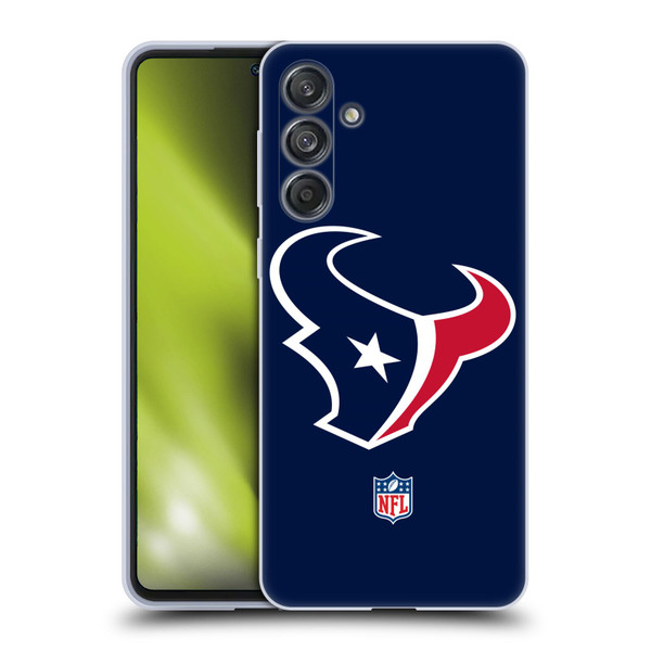 NFL Houston Texans Logo Plain Soft Gel Case for Samsung Galaxy M55 5G