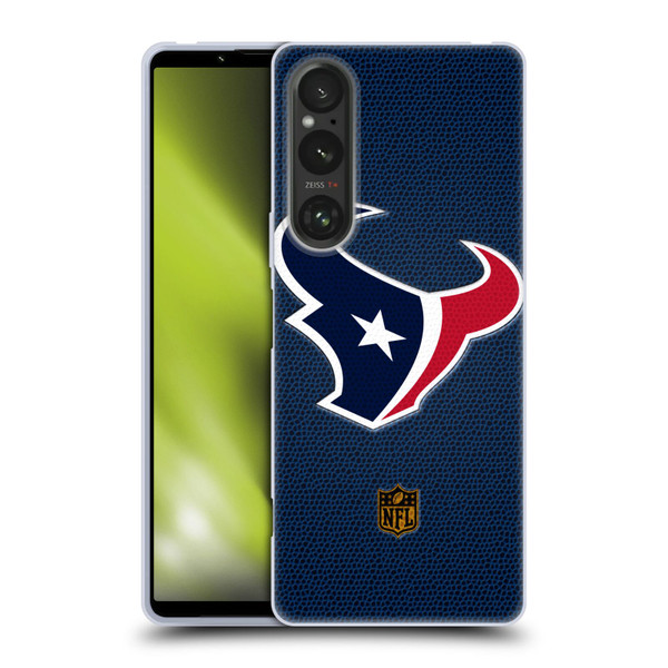 NFL Houston Texans Logo Football Soft Gel Case for Sony Xperia 1 V 5G