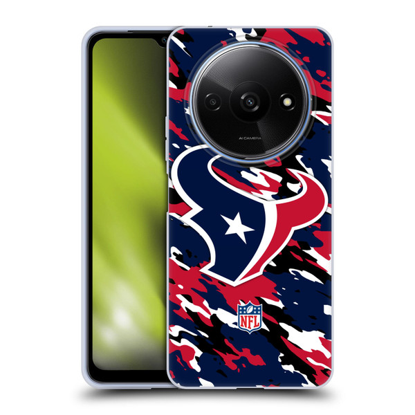 NFL Houston Texans Logo Camou Soft Gel Case for Xiaomi Redmi A3
