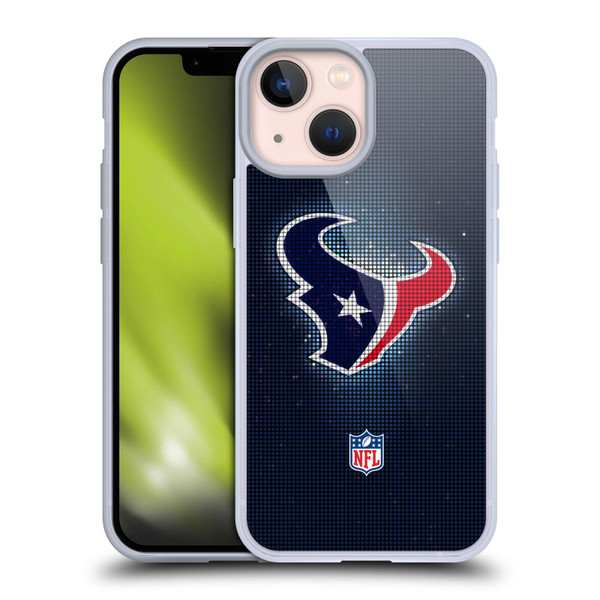 NFL Houston Texans Artwork LED Soft Gel Case for Apple iPhone 13 Mini