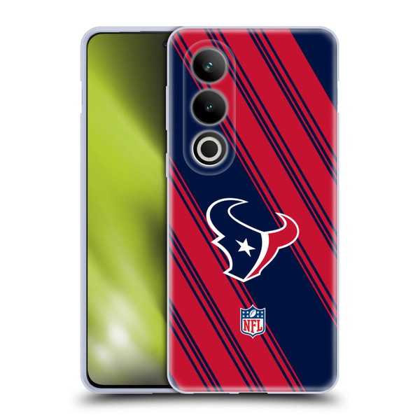 NFL Houston Texans Artwork Stripes Soft Gel Case for OPPO OnePlus Ace 3V 5G