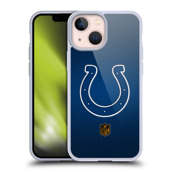 NFL Indianapolis Colts Logo Football Soft Gel Case for Apple iPhone 13 Mini