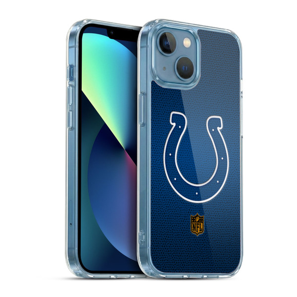 NFL Indianapolis Colts Logo Football Soft Gel Case for Apple iPhone 13 Mini & MagSafe