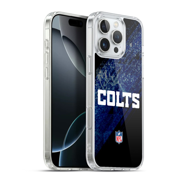 NFL Indianapolis Colts Logo Blur Soft Gel Case for Apple iPhone 16 Pro Max & MagSafe