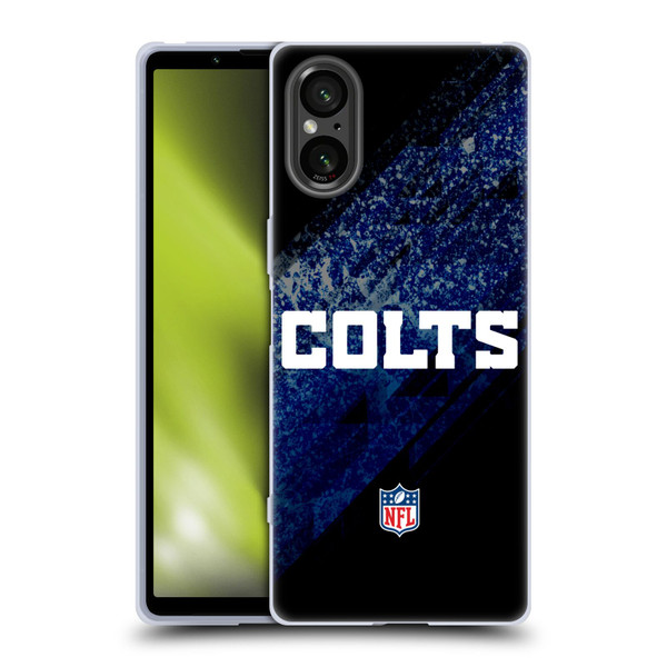 NFL Indianapolis Colts Logo Blur Soft Gel Case for Sony Xperia 5 V 5G