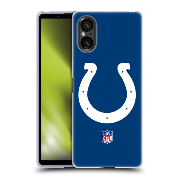 NFL Indianapolis Colts Logo Plain Soft Gel Case for Sony Xperia 5 V 5G