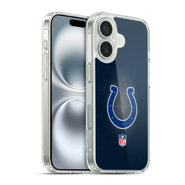 NFL Indianapolis Colts Artwork LED Soft Gel Case for Apple iPhone 16 & MagSafe