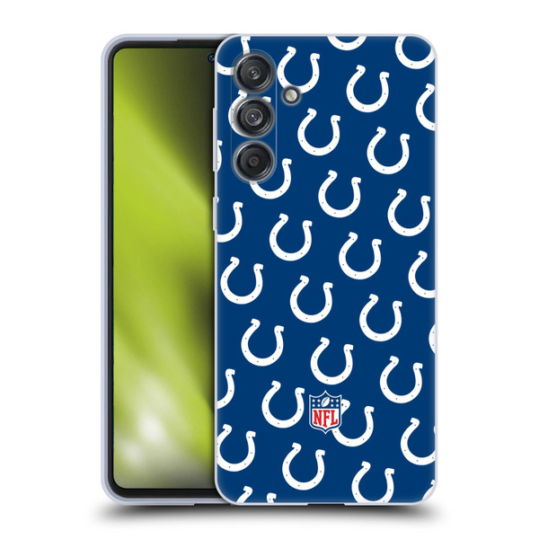 NFL Indianapolis Colts Artwork Patterns Soft Gel Case for Samsung Galaxy M55 5G