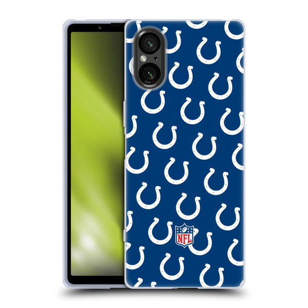 NFL Indianapolis Colts Artwork Patterns Soft Gel Case for Sony Xperia 5 V 5G