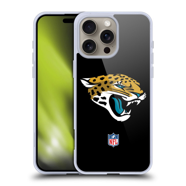 NFL Jacksonville Jaguars Logo Plain Soft Gel Case for Apple iPhone 16 Pro Max