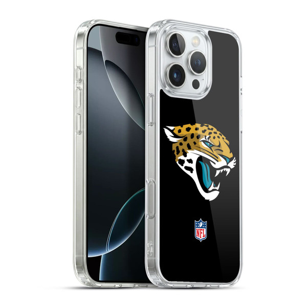 NFL Jacksonville Jaguars Logo Plain Soft Gel Case for Apple iPhone 16 Pro Max & MagSafe