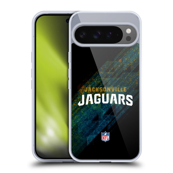 NFL Jacksonville Jaguars Logo Blur Soft Gel Case for Google Pixel 9 Pro XL