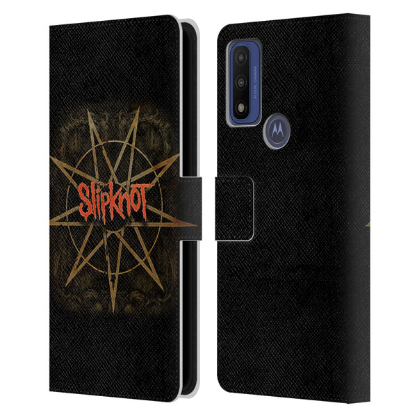 Slipknot Key Art Crest Leather Book Wallet Case Cover For Motorola G Pure