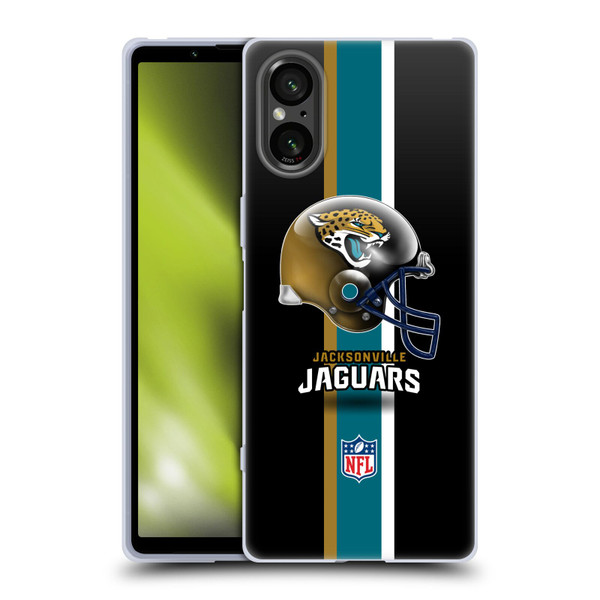 NFL Jacksonville Jaguars Logo Helmet Soft Gel Case for Sony Xperia 5 V 5G
