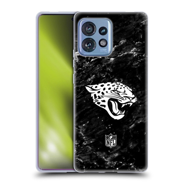 NFL Jacksonville Jaguars Artwork Marble Soft Gel Case for Motorola Moto Edge 40 Pro