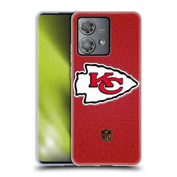 NFL Kansas City Chiefs Logo Football Soft Gel Case for Motorola Edge 40 Neo 5G