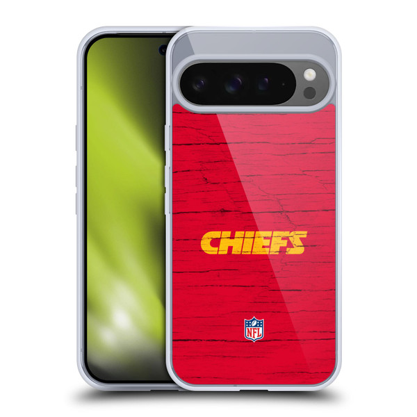 NFL Kansas City Chiefs Logo Distressed Look Soft Gel Case for Google Pixel 9 Pro XL