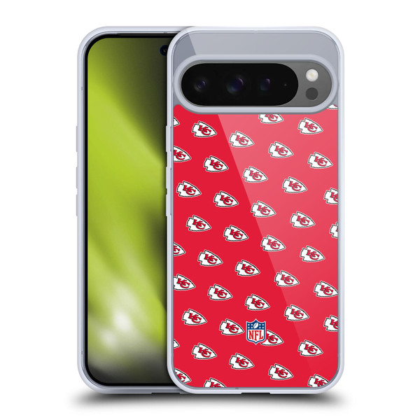 NFL Kansas City Chiefs Artwork Patterns Soft Gel Case for Google Pixel 9 Pro XL