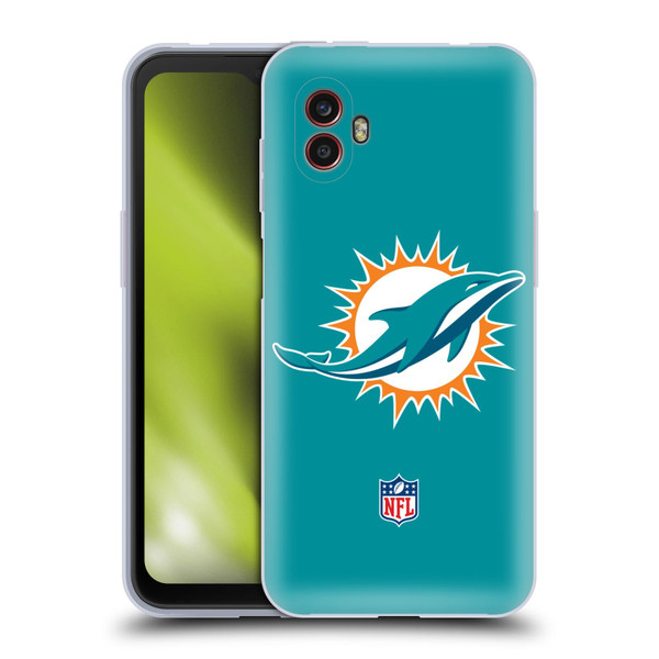 NFL Miami Dolphins Logo Plain Soft Gel Case for Samsung Galaxy Xcover6 Pro/Pro2